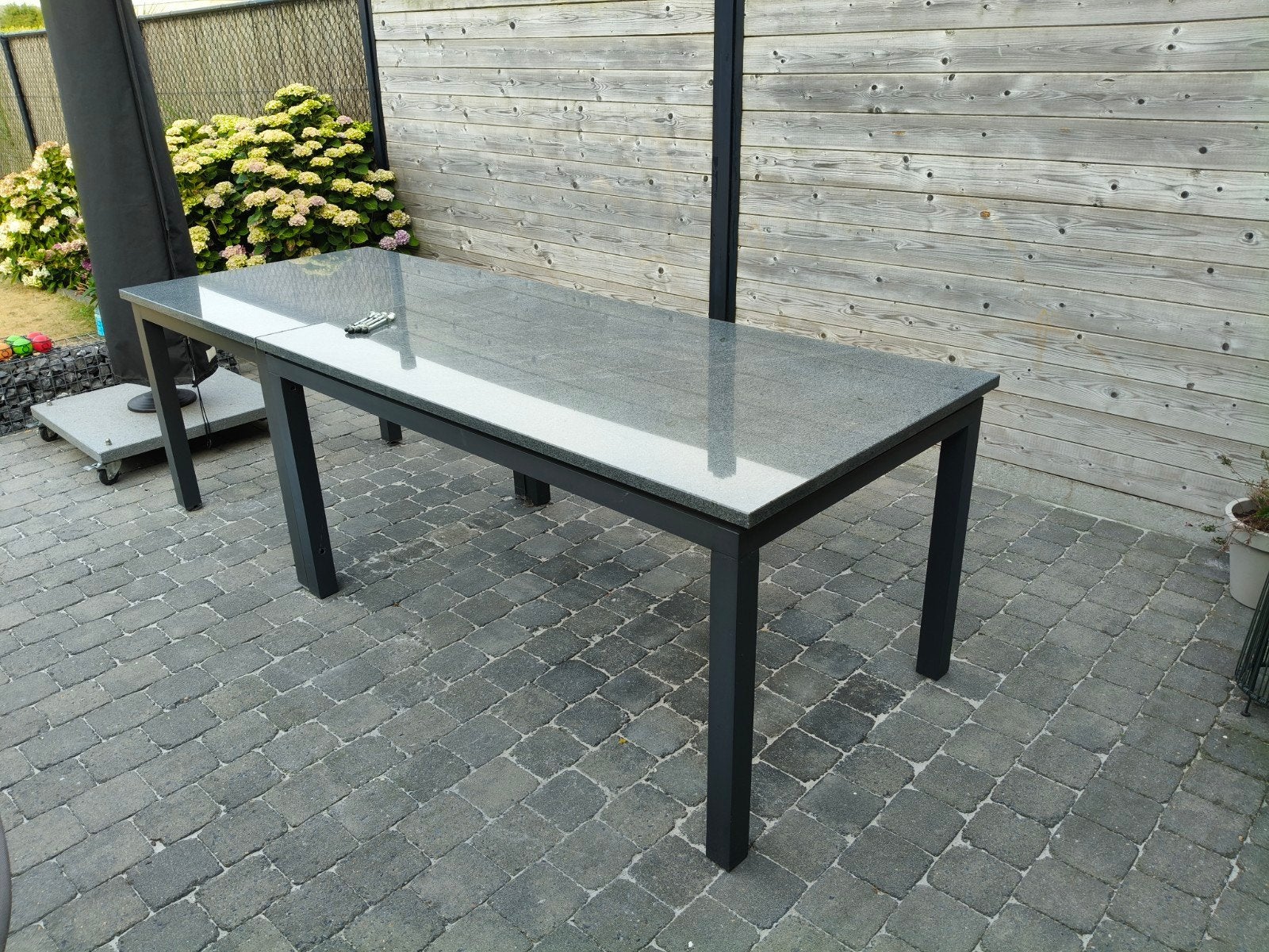 tuintafels met granieten blad, Jardin & Terrasse, Tables de jardin, Enlèvement ou Envoi, Rectangulaire, Autres matériaux
