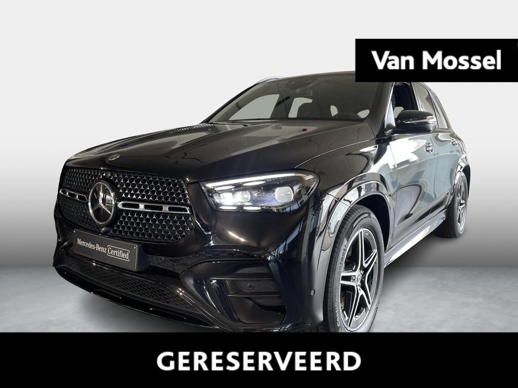 Mercedes-Benz GLE 350 de 4MATIC AMG Line + BURMESTER + AIRMA, Auto's, Mercedes-Benz, Stof, Gebruikt, GLE, Zwart