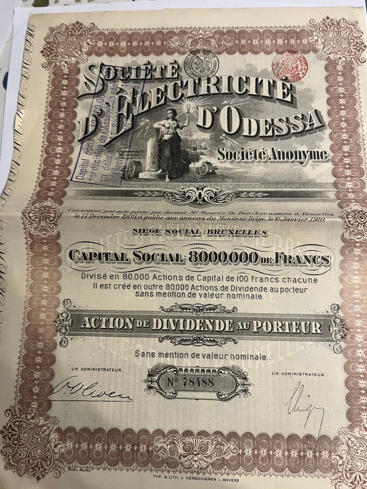 Lotd’actions anciennes, Timbres & Monnaies, Enlèvement ou Envoi