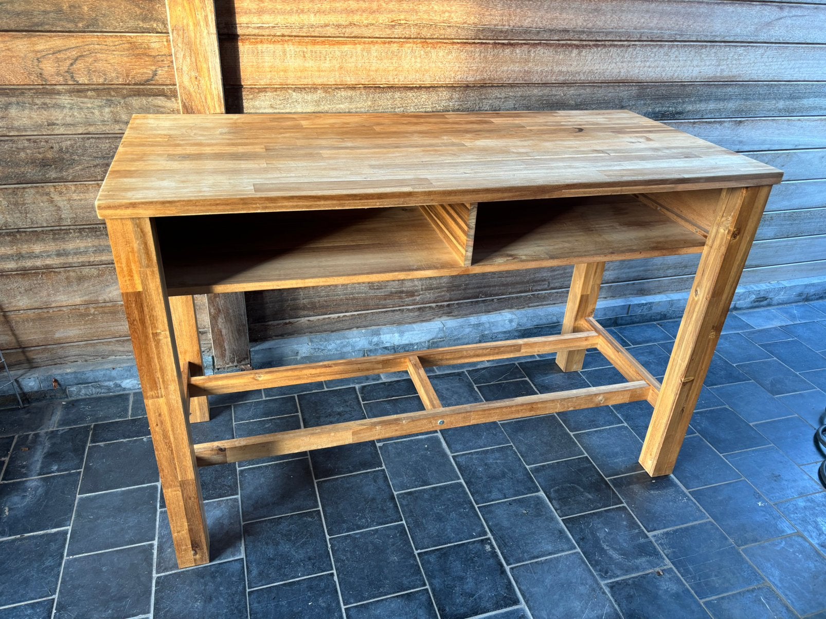 IKEA SKOGSTA werktafel – massief acaciahout, Huis en Inrichting, Ophalen, Gebruikt