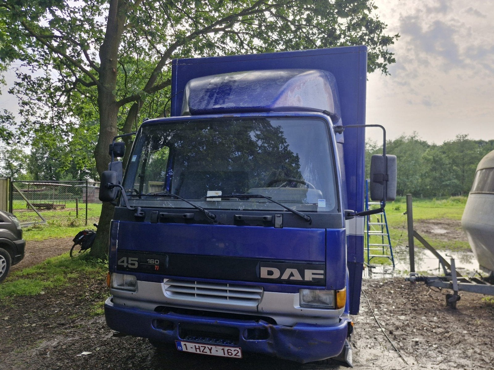 Paardencamion, Auto's, Euro 2, Blauw, Particulier, DAF