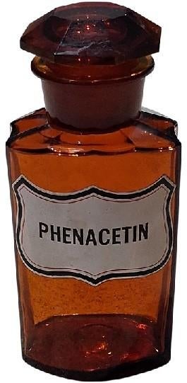 grote oude apothekerspot "phenacetin"., Antiek en Kunst, Ophalen of Verzenden