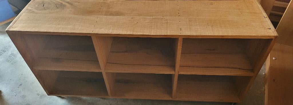 TV Meubel teak, Teck, Rustiek hout, 25 à 50 cm, 150 à 200 cm
