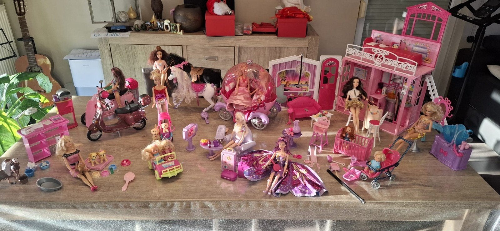 Lot de Barbies, Ophalen