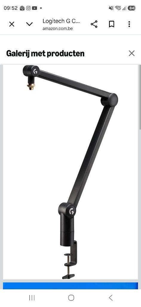 Logitech boomarm microfoon, Musique & Instruments, Microphones, Enlèvement, Neuf, Micro studio