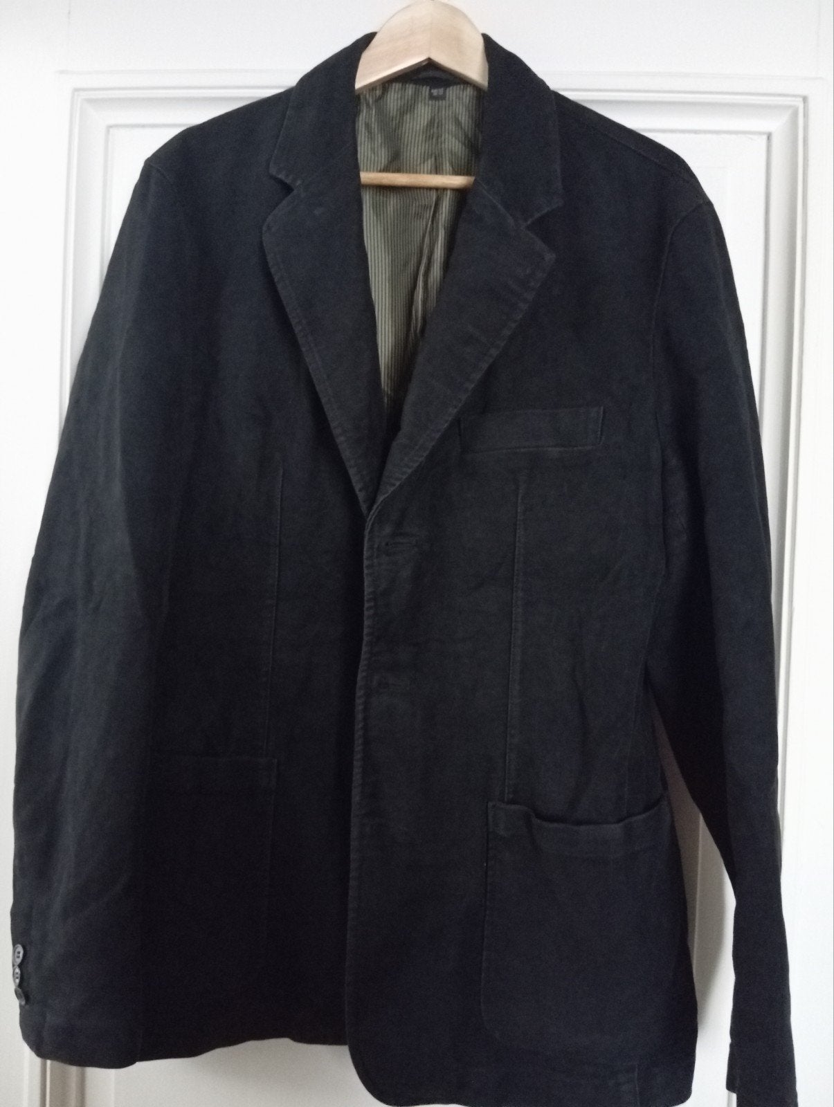 Zwarte blazer in zachte stof, maat 52, Ophalen of Verzenden, Maat 52/54 (L)