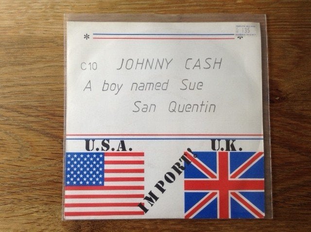 single johnny cash, Beschermende buitenhoes, Ophalen of Verzenden, 7 inch, Rock en Metal