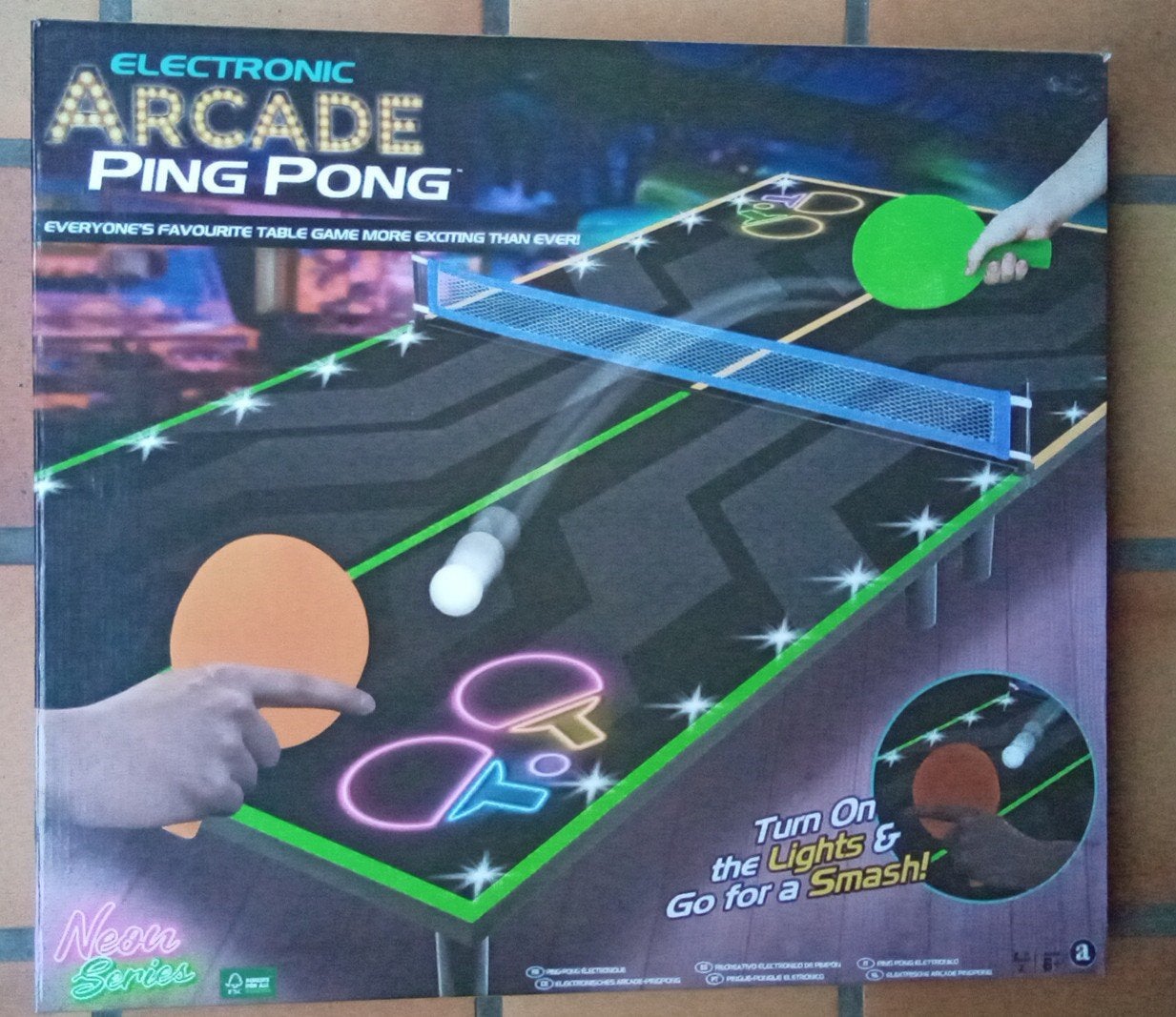 Tafeltennis Arcade met licht, Sports & Fitness, Ping-pong, Enlèvement, Comme neuf, Table d'intérieur, Pliante