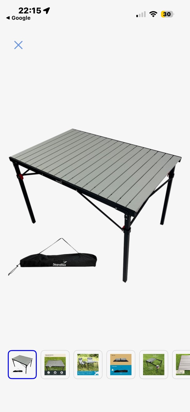 Campingtafel, Ophalen, Zo goed als nieuw, Campingtafel