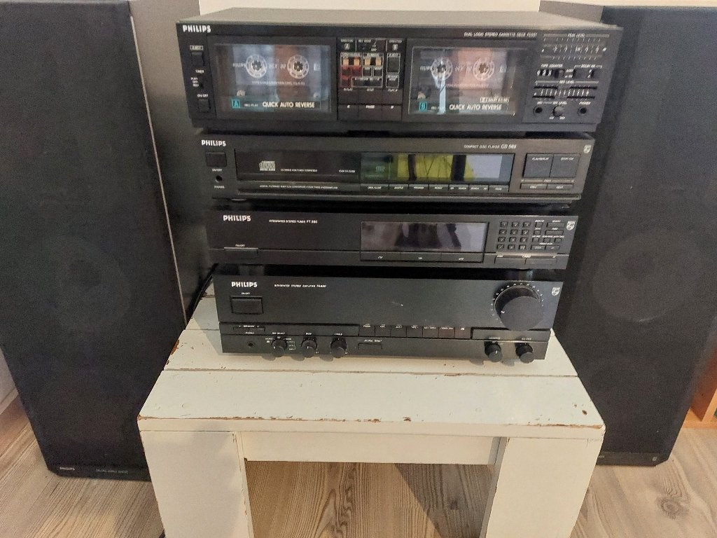 Stereoinstallatie, Philips, Deck cassettes ou Lecteur-enregistreur de cassettes, Enlèvement, Utilisé