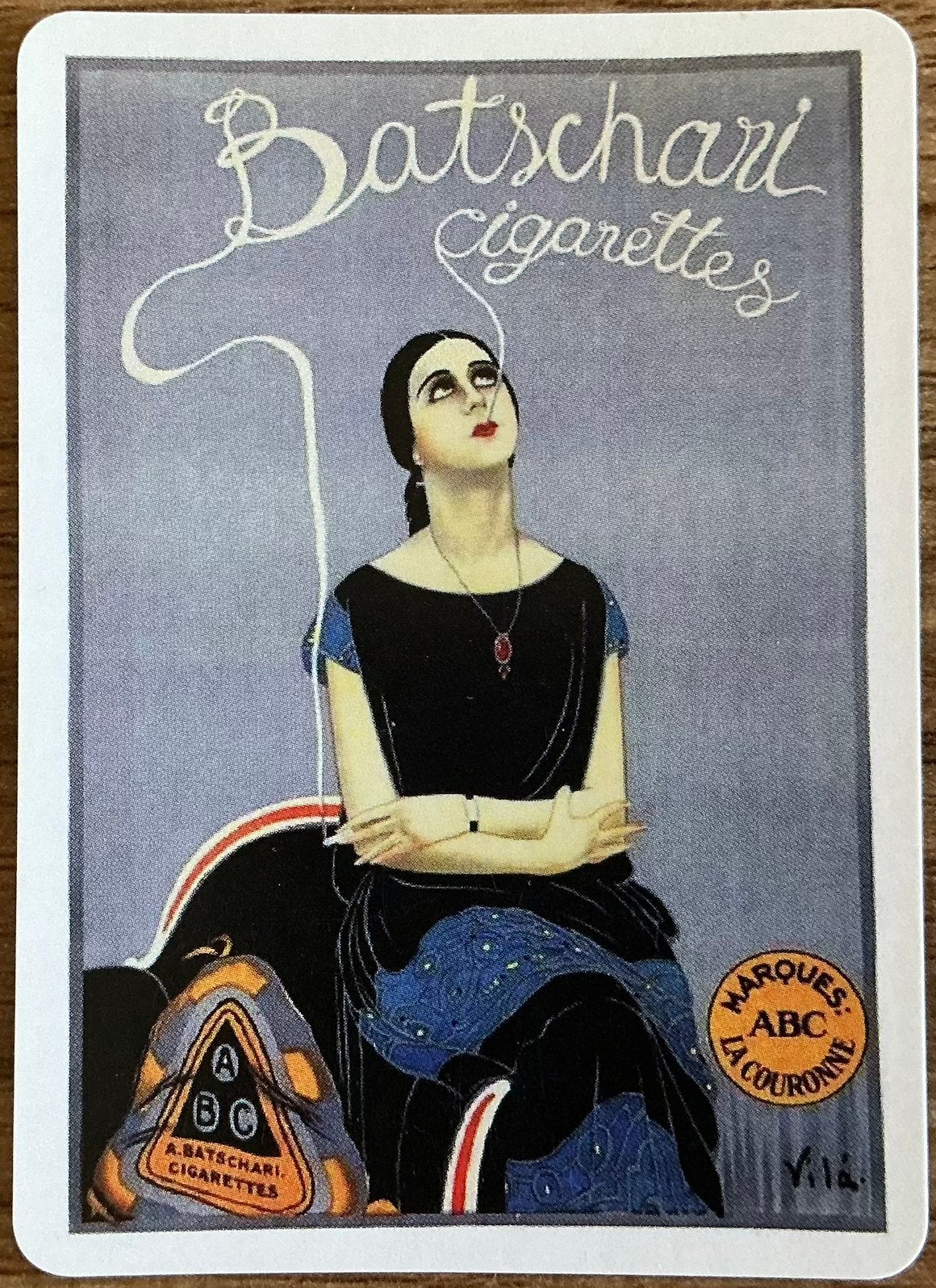 CIGARETTES BATCHARIO EN SOIE, Enlèvement ou Envoi, Comme neuf, Carte(s) à jouer