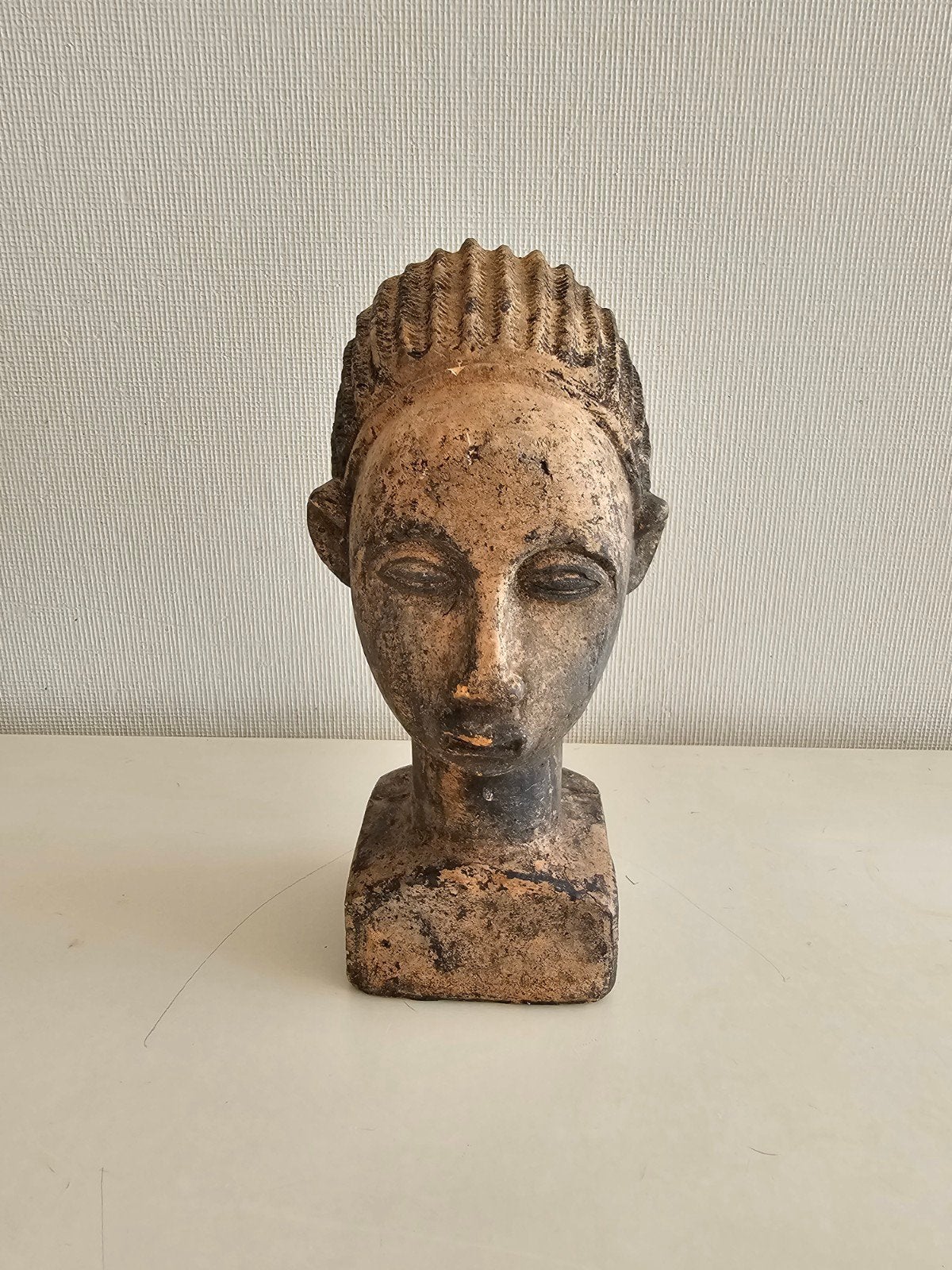 Modernistische Akan-hoofdsculptuur, Ghana, jaren 1980, Ophalen of Verzenden