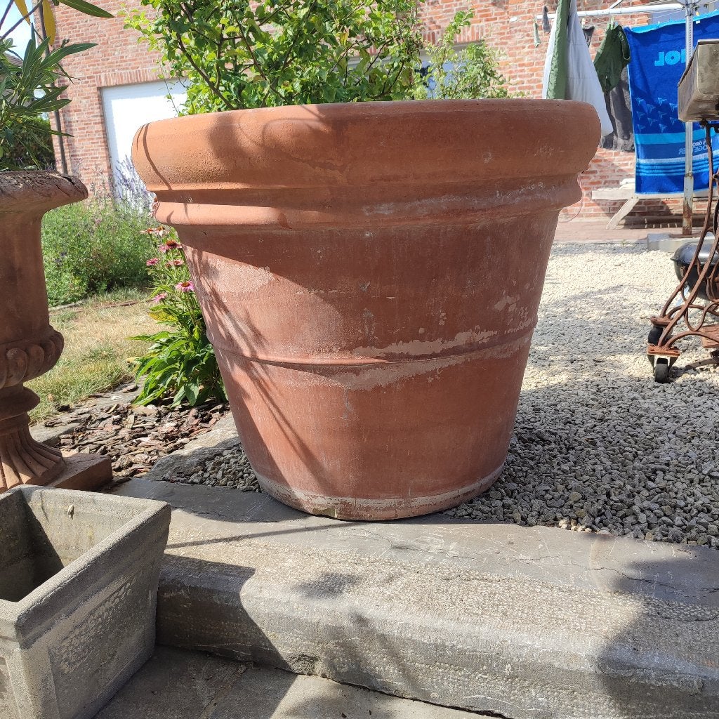 Terracotta bloempot 86 diameter, Ophalen, Gebruikt, 40 cm of meer, Rond