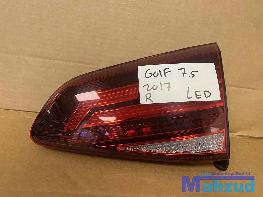 VW GOLF 7.5 HATCHBACK LED Rechts binnen achterlicht 2012-201, Gebruikt, Volkswagen, Volkswagen AG, Vw@volkswagen.de