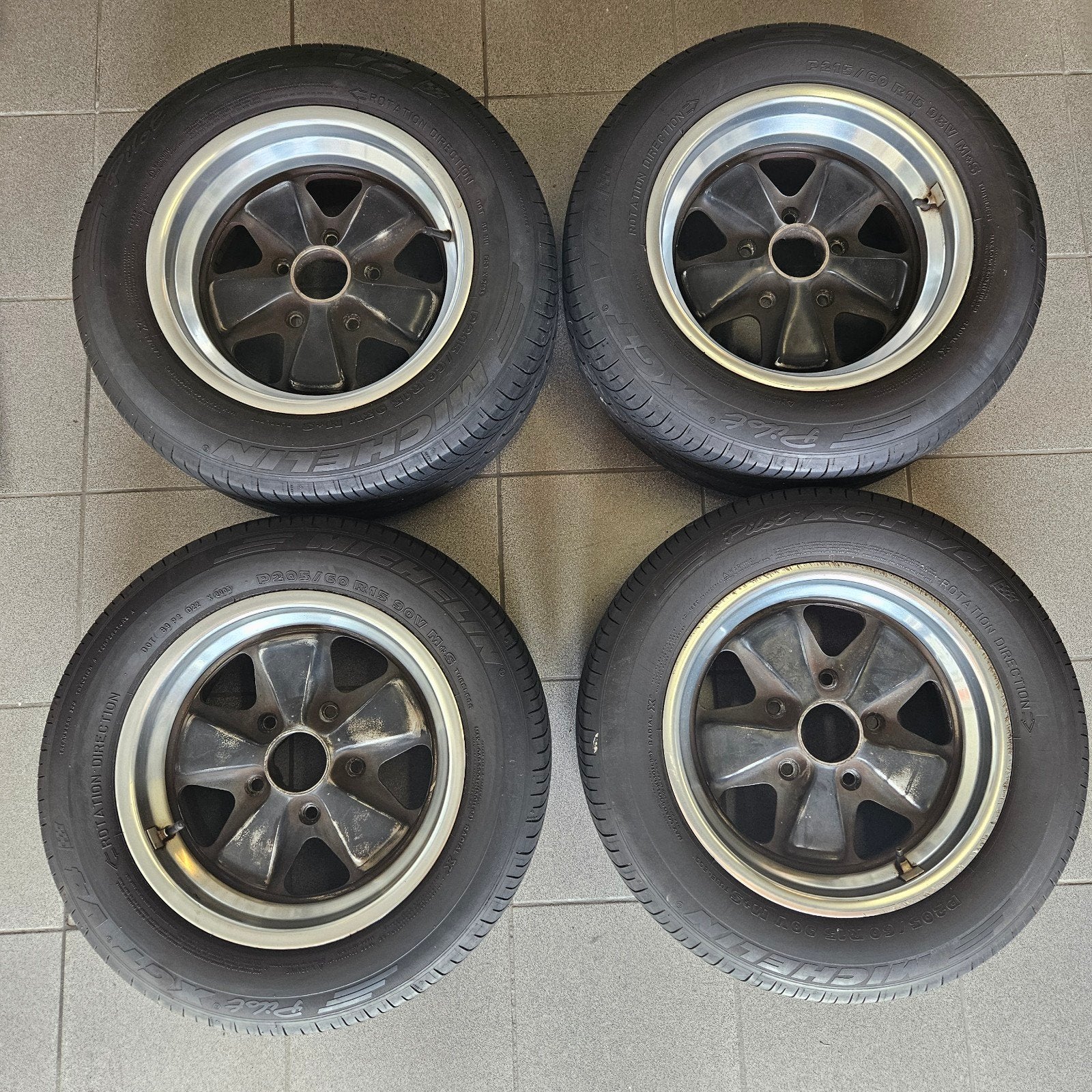 Porsche Fuchs velgen 15x7 en 15x8 te restaureren, Ophalen, Velg(en)