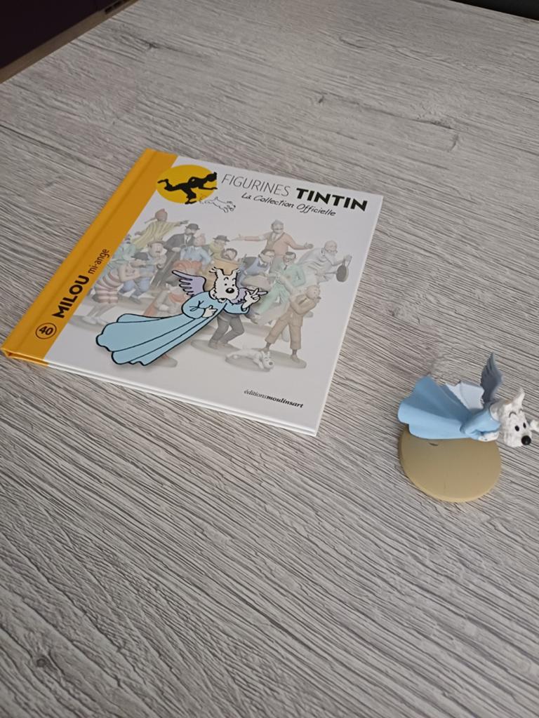 Figurine Milou numéro 40 collection officielle Moulinsart, Enlèvement ou Envoi, Tintin, Utilisé, Statue ou Figurine