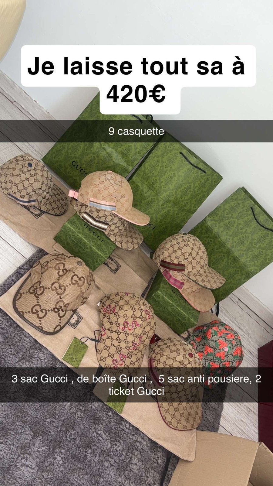 Des casquette gucci, Tuin en Terras, Gras en Kunstgras, Ophalen of Verzenden, Zo goed als nieuw