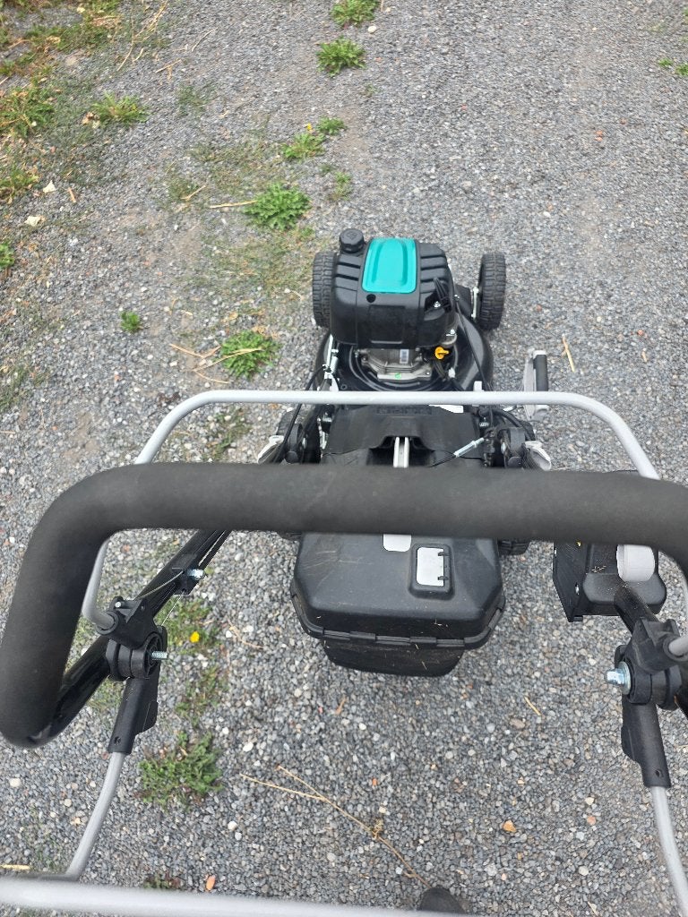 Grasmaaier op benzine, Tuin en Terras, Grasmaaiers, Ophalen, Gebruikt, Benzine-grasmaaier