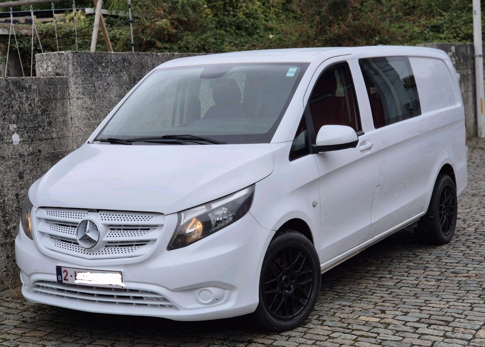 Mercedes vito doub cabine 5pls an2017.235mkm CTOK 14500€, Autos, Cuir, Euro 6, Boîte manuelle, Mercedes-Benz