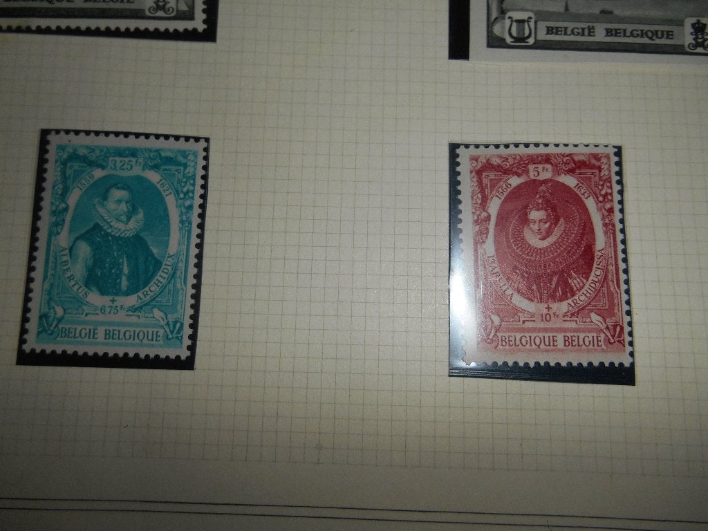 Lot de 2 Timbre Belge, Enlèvement ou Envoi