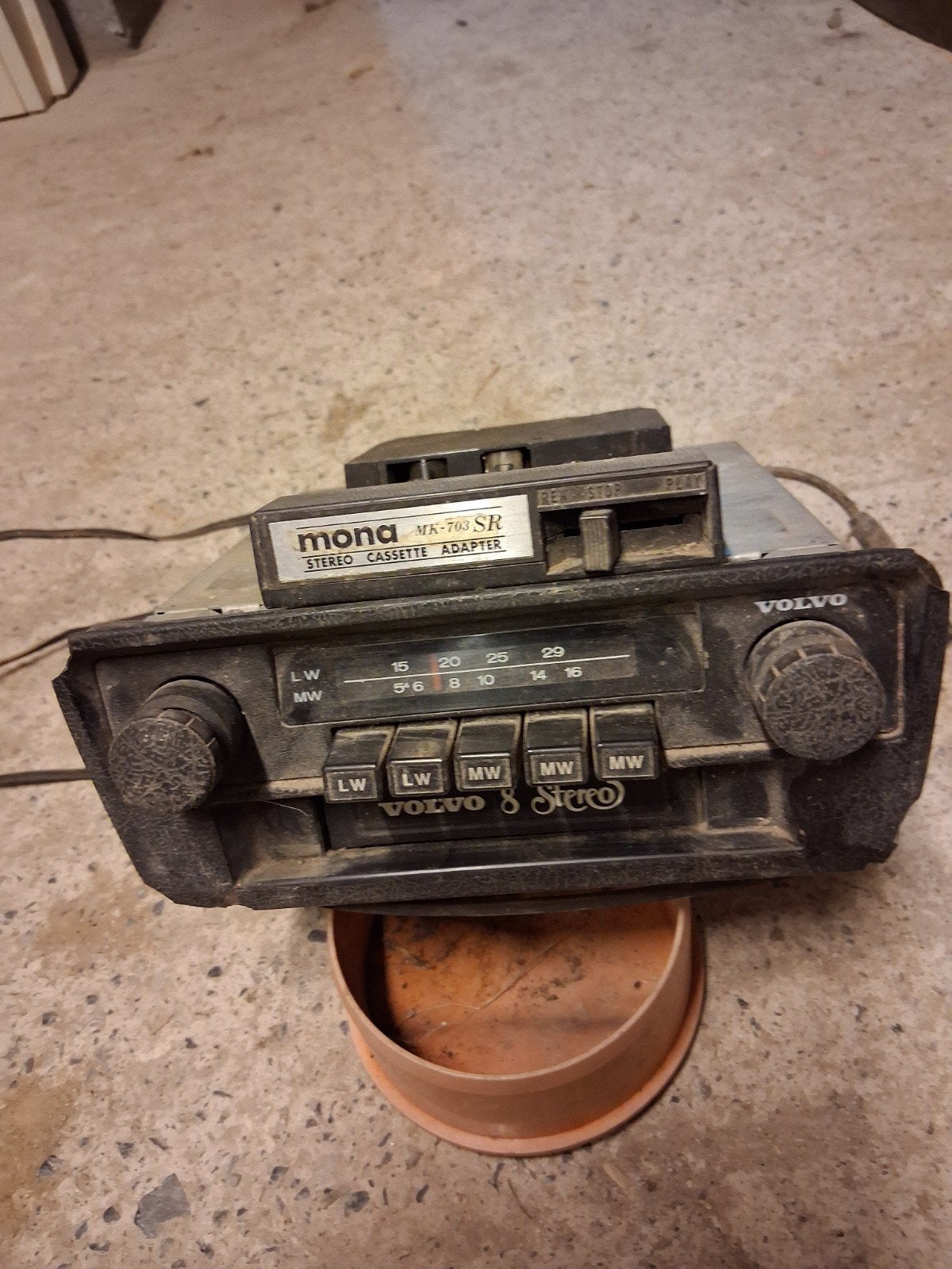 auto radio cassette vintage volvo, Auto diversen, Ophalen of Verzenden