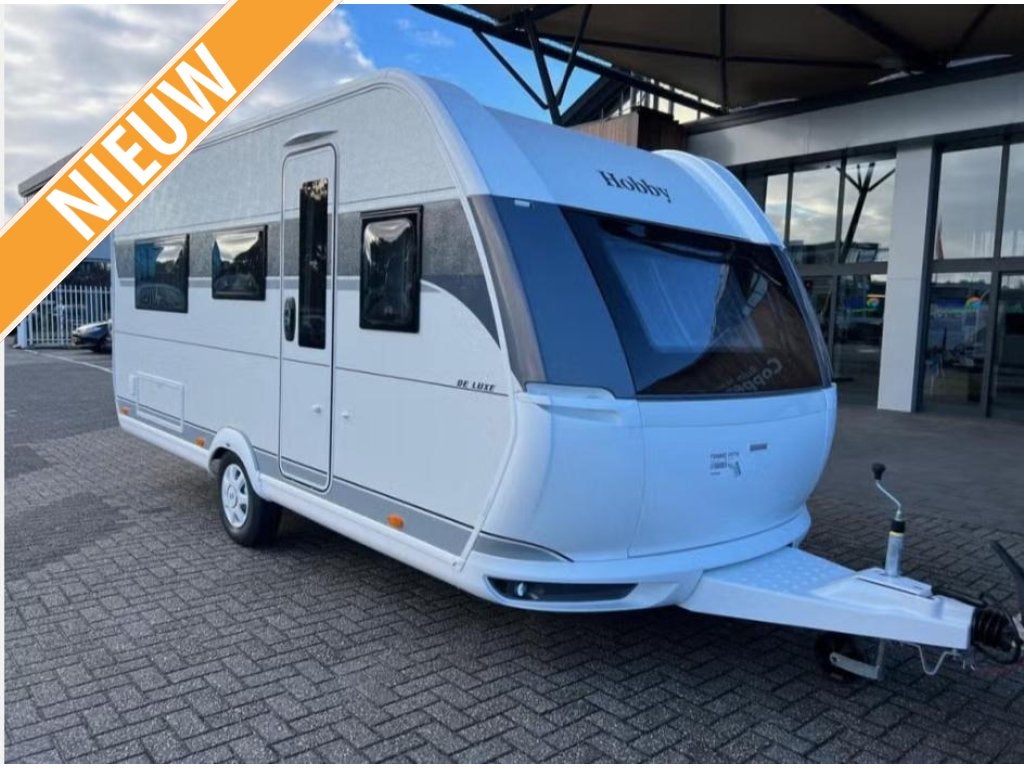 Hobby De Luxe 460 LU MEGA SALE, Caravans en Kamperen, Rondzit, Hobby, 4 tot 5 meter, Tot en met 4