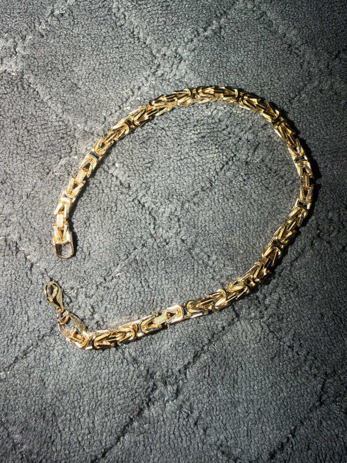 14 karaats gouden koningsschakel armband, Ophalen, Zo goed als nieuw