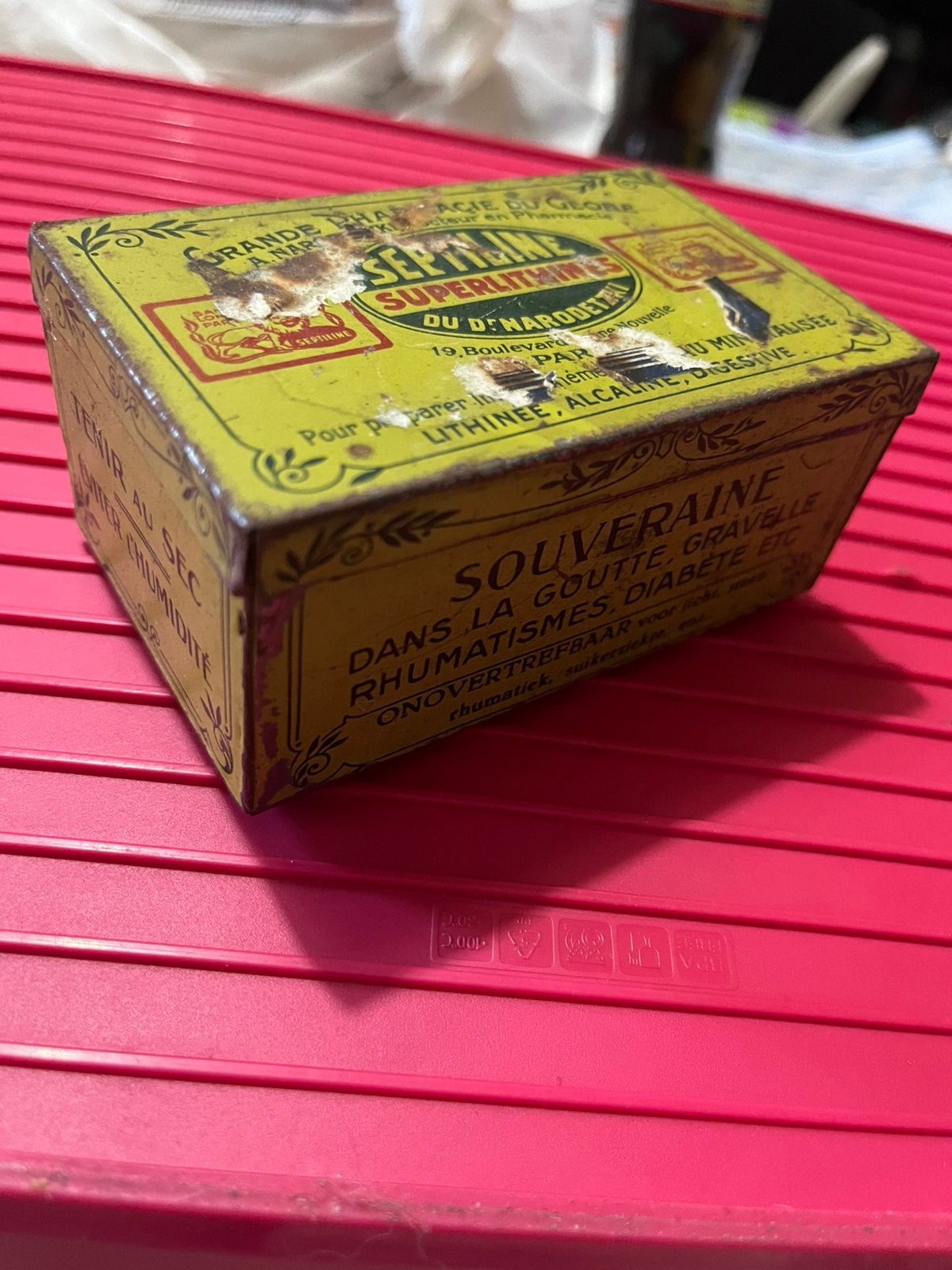 Ancienne boite de médicaments SEPTILINE, Enlèvement ou Envoi, Utilisé, Autre, Autres marques