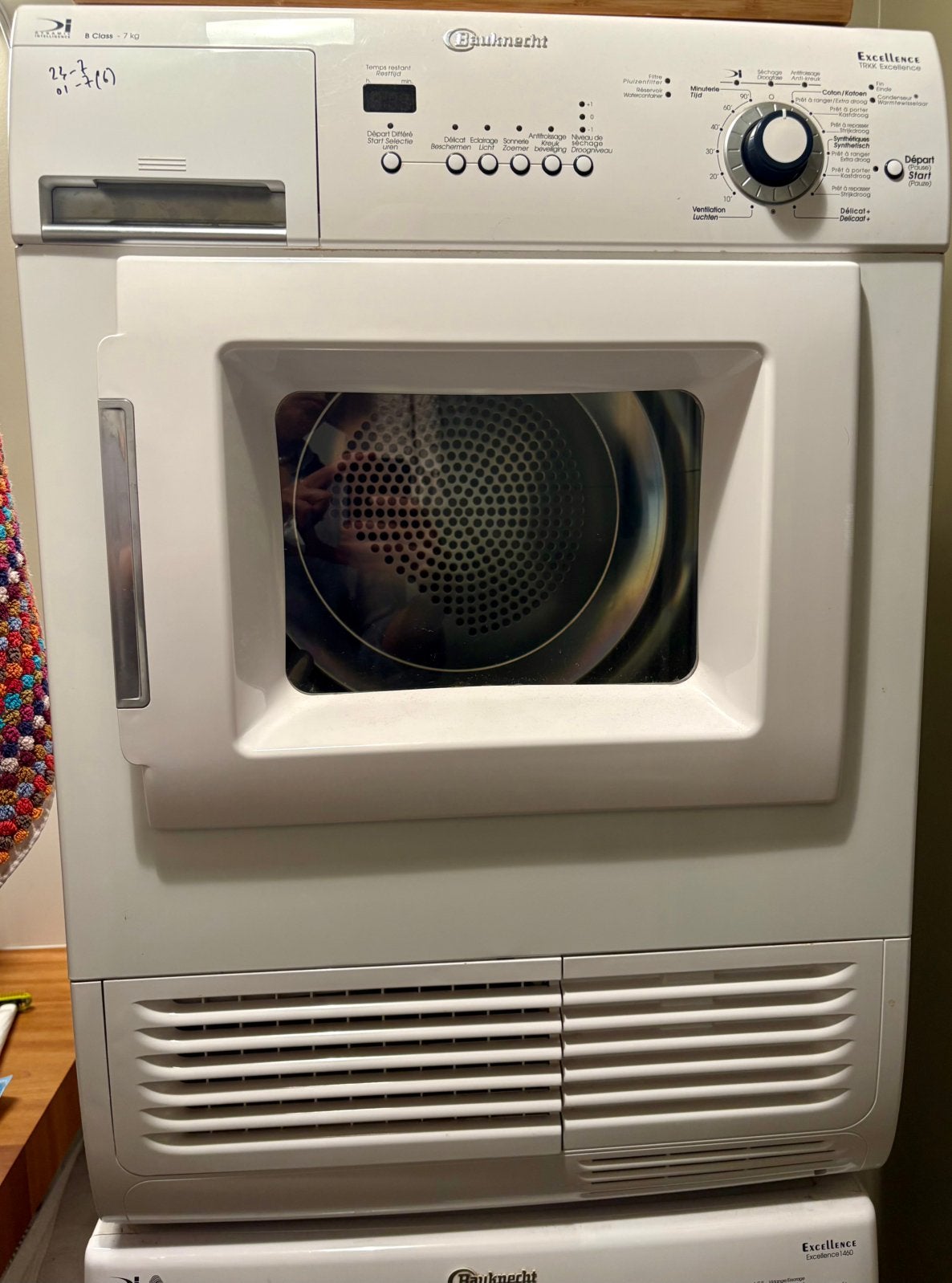 Bauknecht TRKK Excellence Condensdroger – 7kg (Goed werkend), Ophalen, Gebruikt