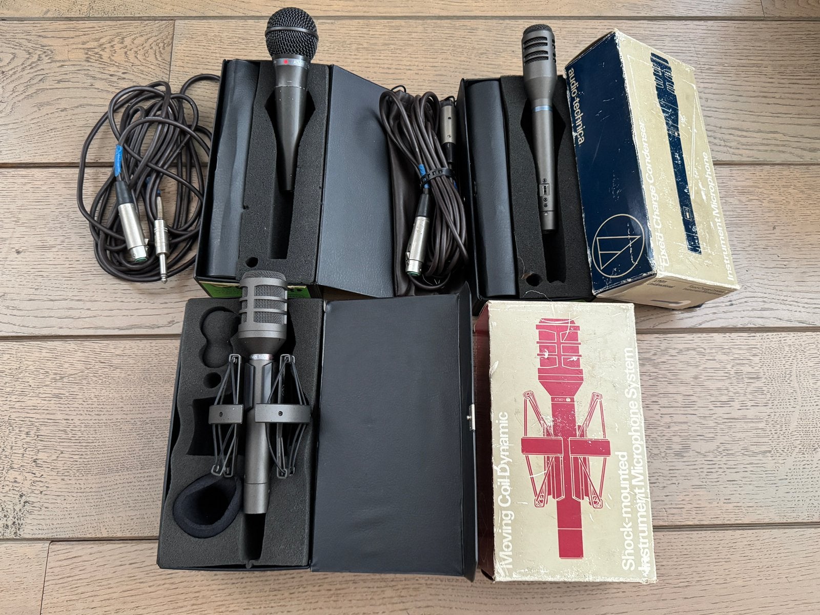 3x Audio Technica microfoon jaren 80 ATM21SM, ATM41 & ATM11, Ophalen, Gebruikt, Zangmicrofoon
