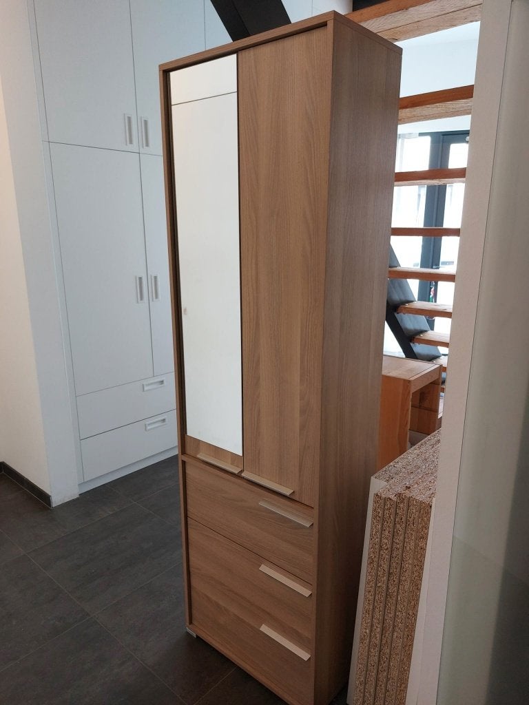 Kast met spiegel, Ophalen, Modern strak, Met lade(s), 50 tot 100 cm