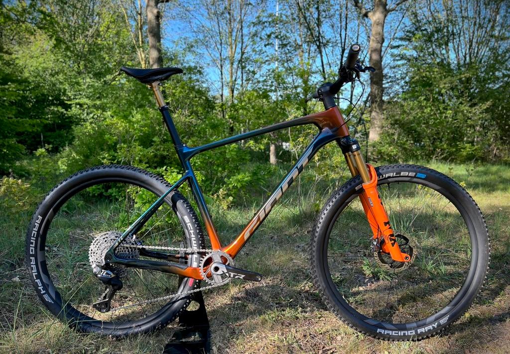 MTB 9,2KG Full Carbon Giant XTC SL XTR 12s Di2 Disc XL, Fietsen en Brommers, Hardtail, Heren, Zo goed als nieuw, Schijfrem
