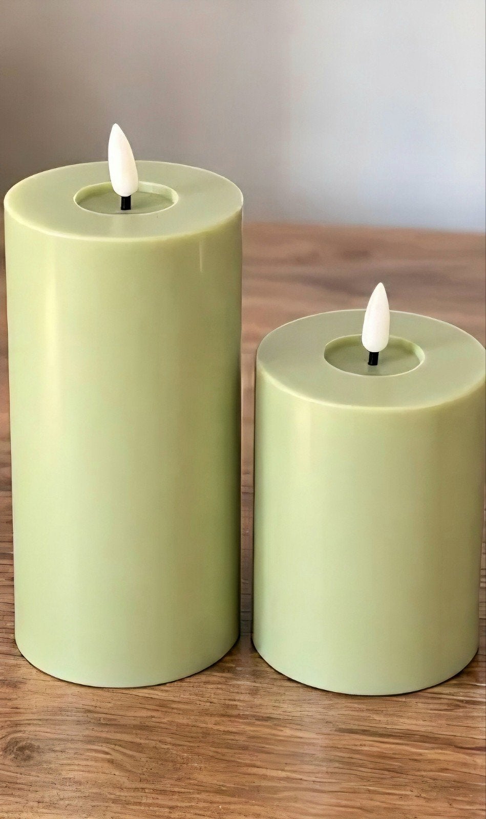 Bougies led vert sauge clair lot de 2 nouveau a saisir ↙️ ️, Maison & Meubles, Neuf, IKEA, Bougie, 17 cm