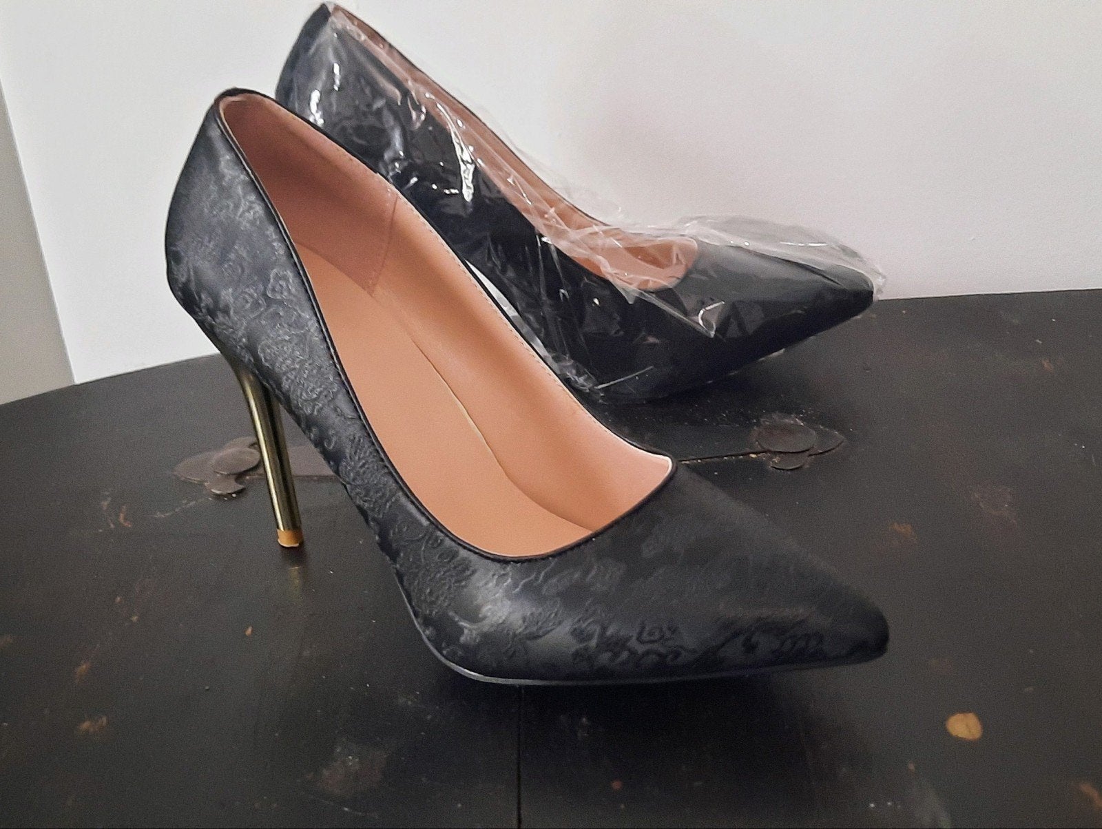 Elegante schoenen maat 38/39 ongedragen, zwart, hoge hak, Kleding | Dames, Schoenen, Nieuw, Schoenen met hoge hakken, Zwart, Ophalen of Verzenden