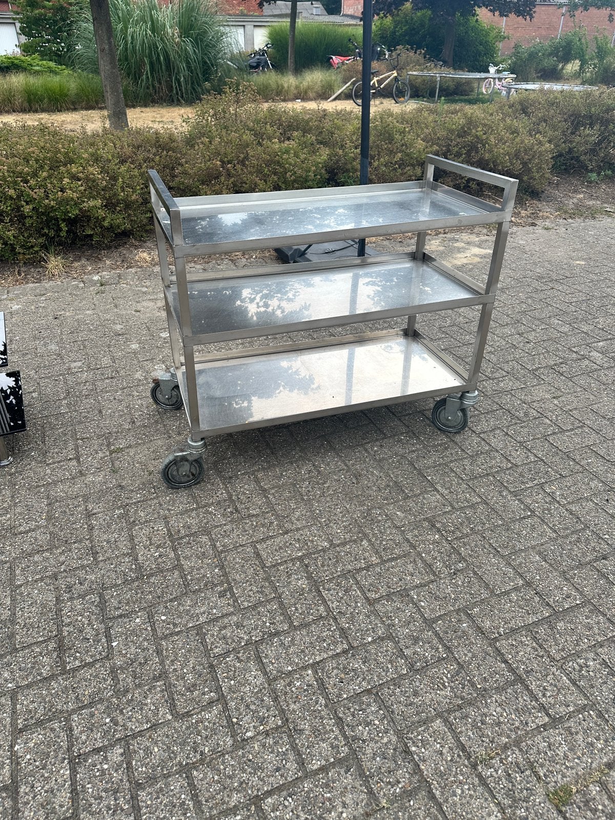 RVS serveerwagen met 3 lades, Enlèvement, Utilisé