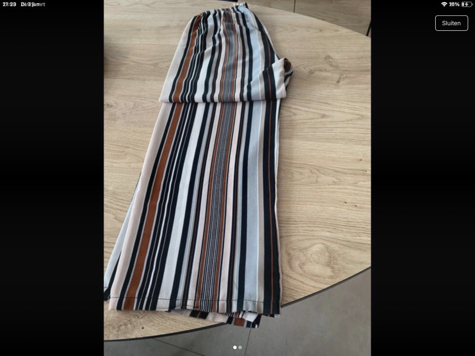 Damesbroek met wijde pijpen, Vêtements | Femmes, Enlèvement ou Envoi, Comme neuf, Taille 38/40 (M)