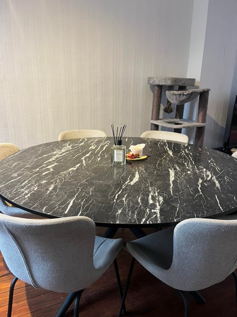 RONDE TAFEL, Maison & Meubles, Tables | Tables à manger, Utilisé, 100 à 150 cm, 100 à 150 cm, Cinq personnes ou plus, Rond, Autres matériaux