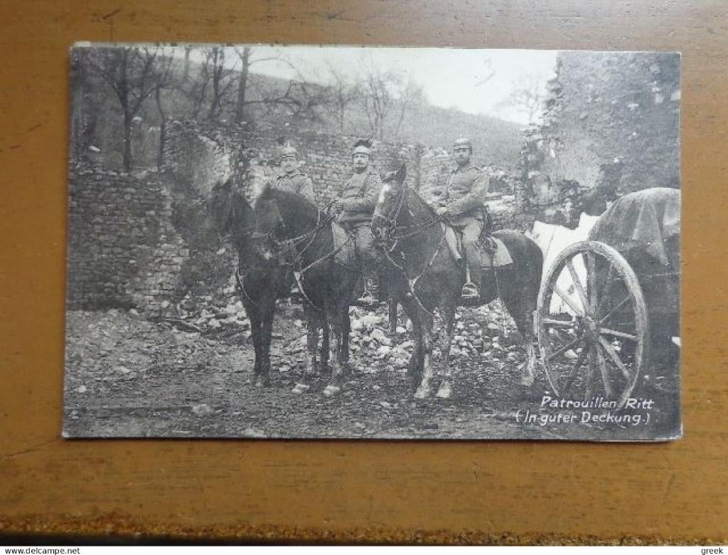 Pk Militaria / Patrouillen Ritt (Feldpost 1915), Verzamelen, Verzenden, Voor 1920, Gelopen, Politiek en Historie