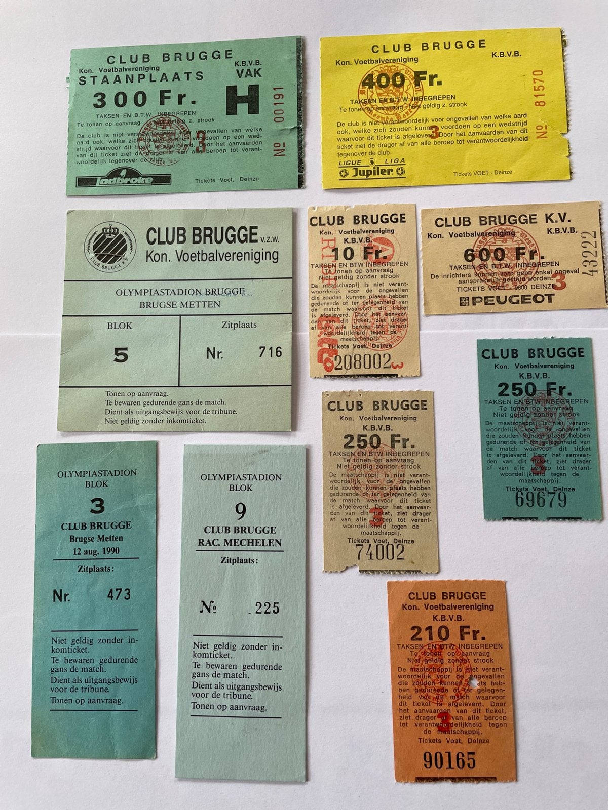 Ticket Club Brugge, Enlèvement ou Envoi, Utilisé