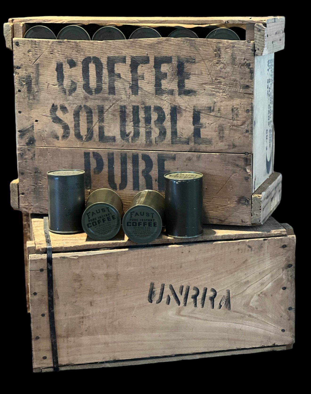 WW2 Faust Pure Instant Coffee Can Ration K Sealed, Collections, Enlèvement ou Envoi