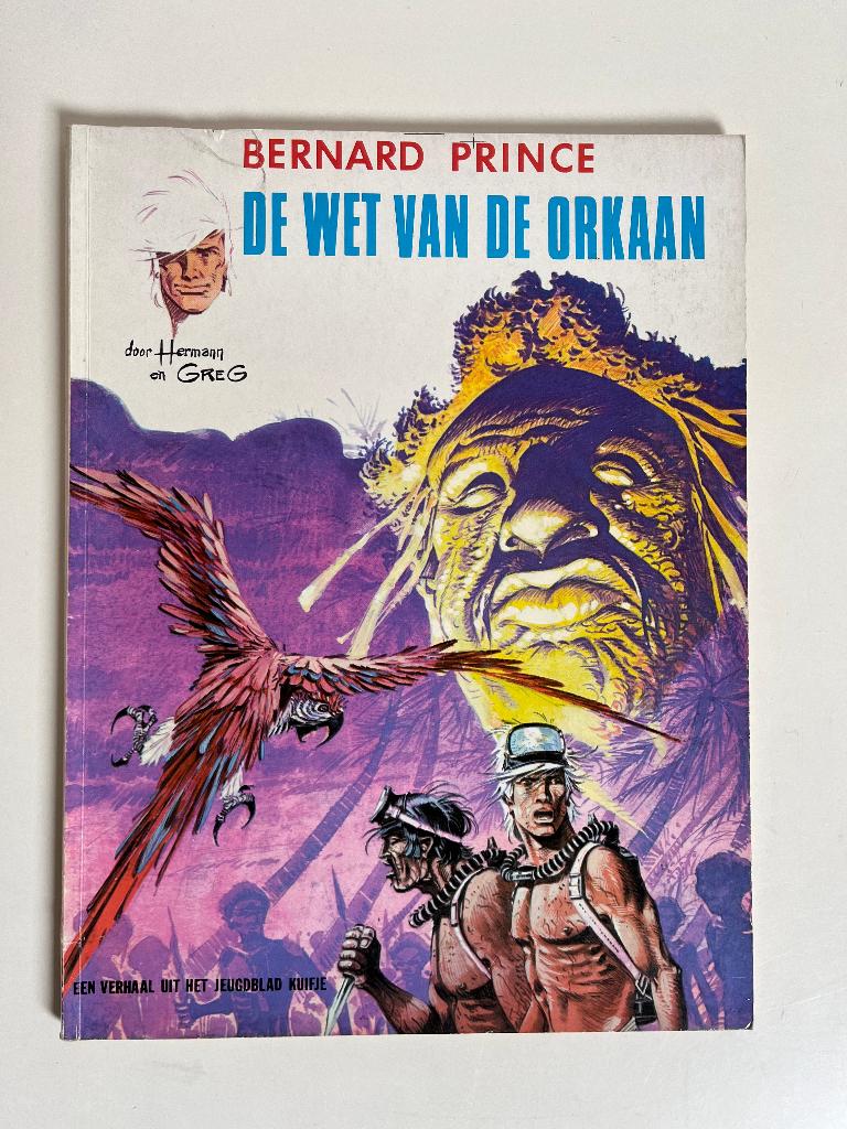 Hermann - Bernard Prince 6 - De wet van de orkaan - 1e druk, Envoi, Hermann & greg