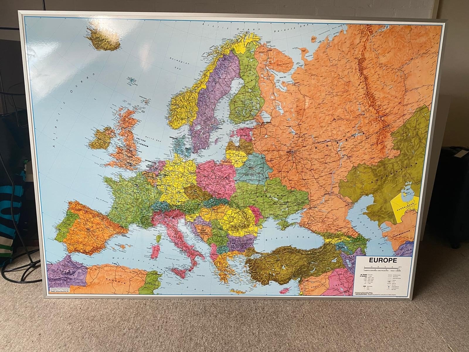 wereldkaart, Ophalen