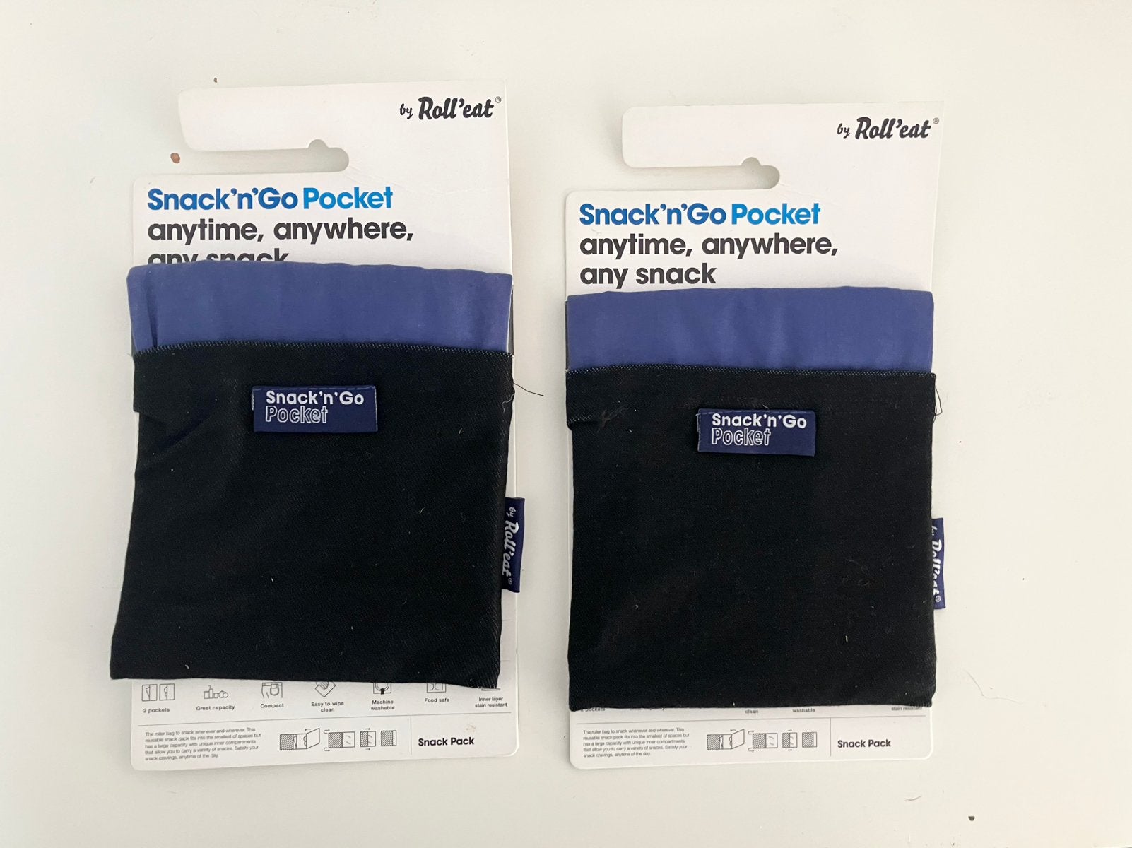 Snack’n’Go pocket, Nieuw, Ophalen of Verzenden, Zwart, Broodtrommel