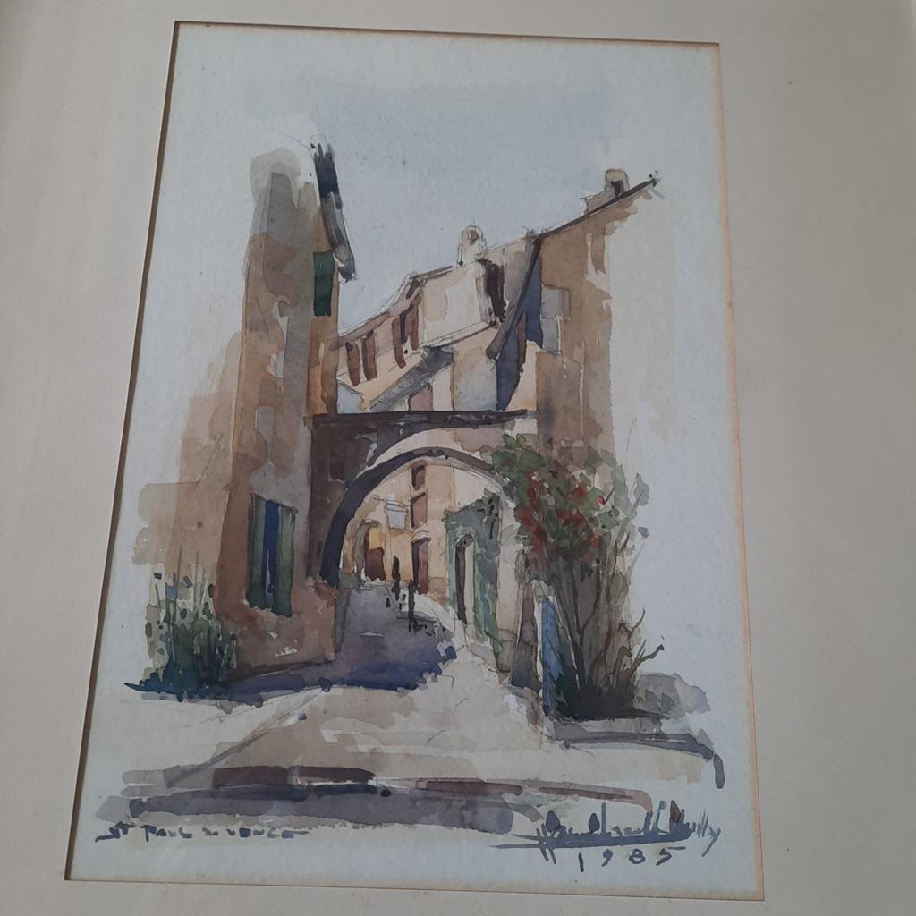 Aquarelles de l'artiste Willy Lambrecht (1944-2010)., Enlèvement ou Envoi