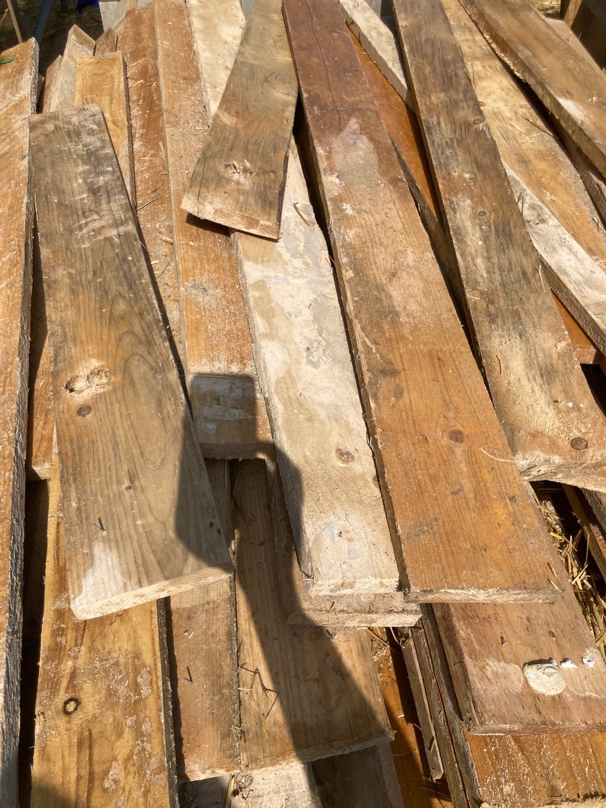 Gereserveerd -Gratis recuphout schalieberk, Ophalen, Gebruikt, 180 tot 250 cm, Planken