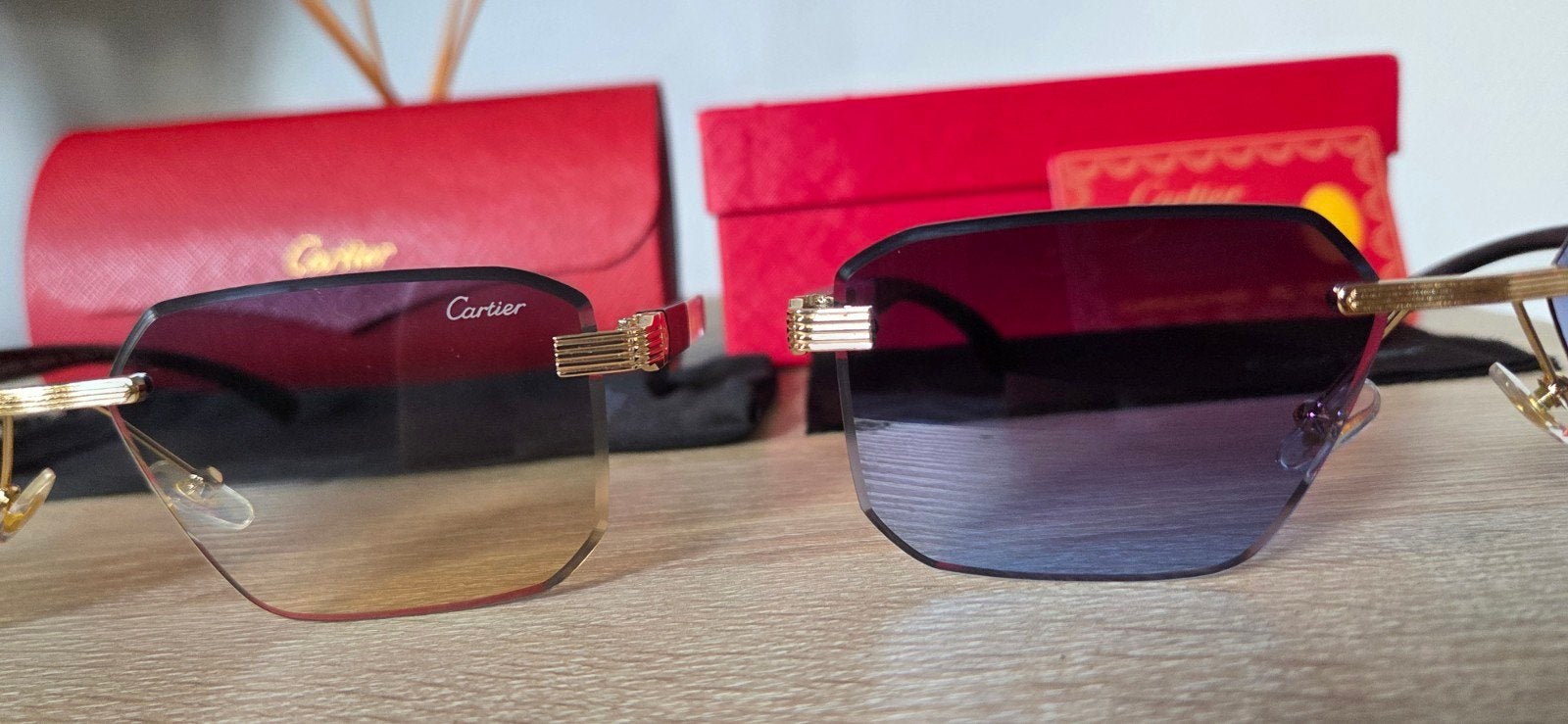 Lunette Cartier 3 Modelle, Bijoux, Sacs & Beauté, Enlèvement ou Envoi, Neuf, Lunettes de soleil, Autres marques