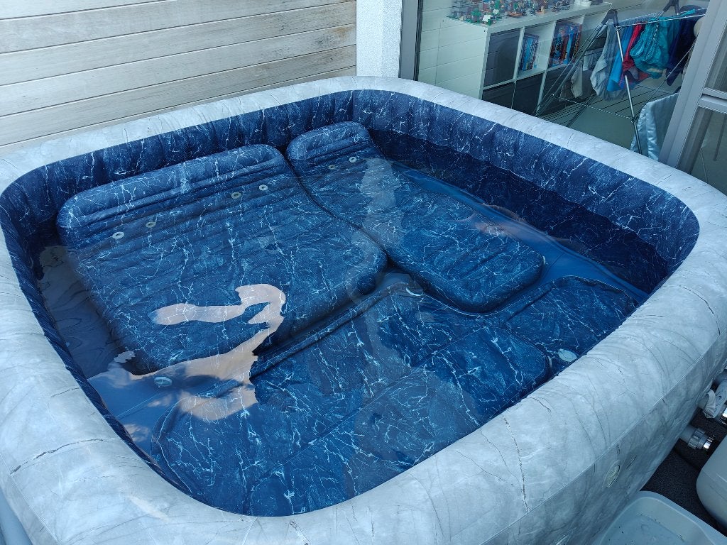 Lay-Z Spa San Francisco, Jardin & Terrasse, Bains à remous et Spas, Enlèvement, Comme neuf, Pompe, Gonflable