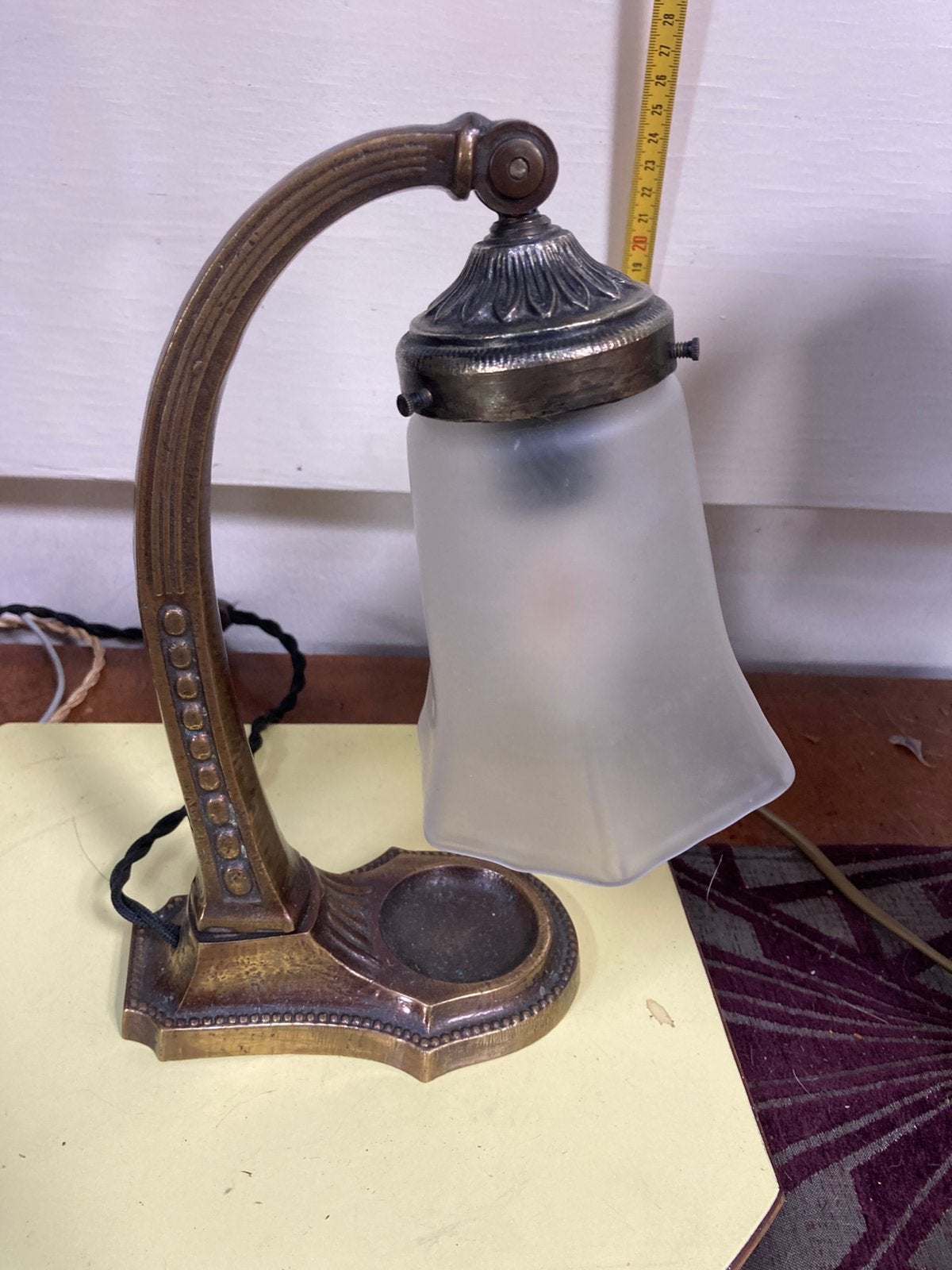 lampe de bureau Art nouveau, Antiquités & Art, Enlèvement ou Envoi, Bronze