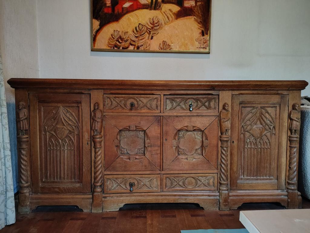 Houten antieken kast, Huis en Inrichting, Kasten | Dressoirs, Ophalen