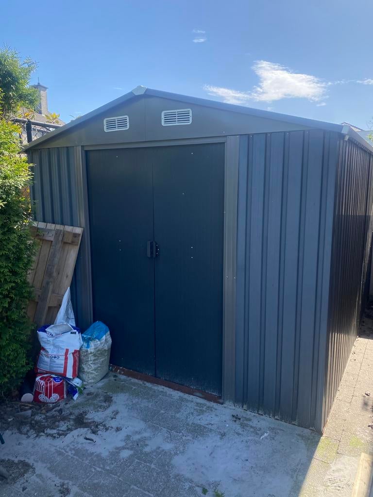 Metalen tuinhuis, Jardin & Terrasse, Abris de jardin, 200 à 400 cm, 250 à 300 cm, Comme neuf, Enlèvement